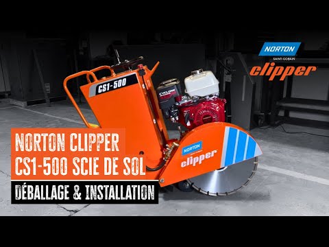 📦 Déballage & Première configuration | Scie de sol Norton Clipper CS1 500