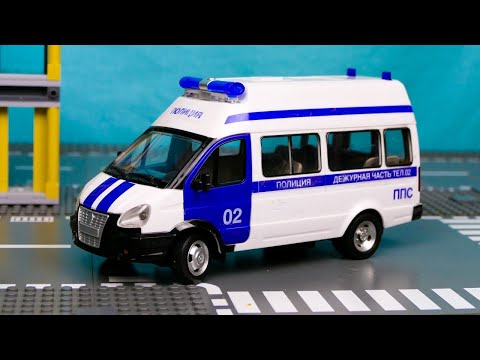 Bus Rescue by Police Car video for kids