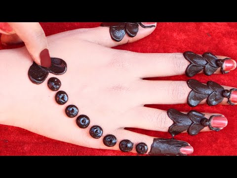 Stylish Mehndi for Wedding | Easy Arabic Mehndi Design Tricks 2021| Front  Hand Mehndi Design