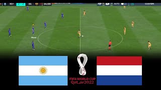 Argentina vs Netherlands Quarter Final World Cup 2022 - Fifa Mobile Gameplay
