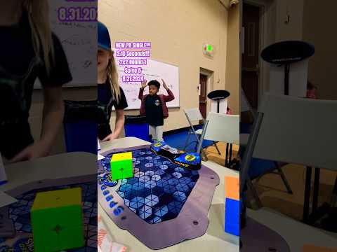 NEW PR SINGLE! 2.10 SECONDS! CWAAC '24 - 2x2 R1, S5 #cube #speed #shorts #fun #fyp #wow #amazing