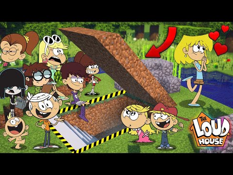 ENCONTRÉ LA CASA/BUNKER SUPER SECRETO DE THE LOUD HOUSE EN MINECRAFT | LILY PERDIDA Y BASE DE LISA?