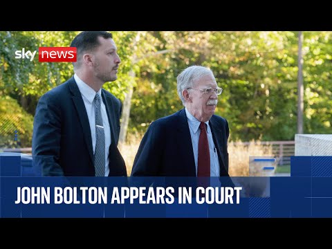 Ex-Trump adviser John Bolton makes first court appearance after being charged