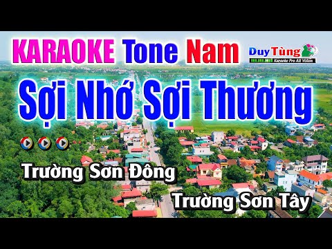 Karaoke || Sợi Nhớ Sợi Thương – Tone Nam || Nhạc Sống Duy Tùng