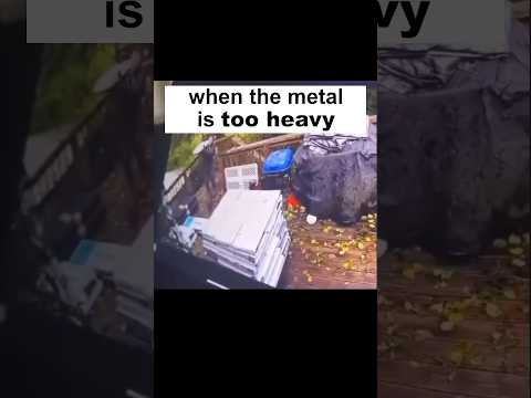 When the Metal is too heavy 🤘 #deathmetal #deathcore #metal #heavymetal