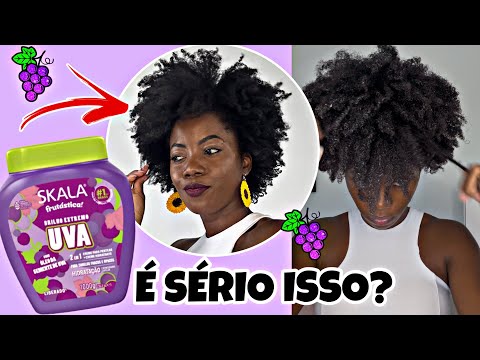 TESTANDO SKALA DE UVA NO CABELO CRES