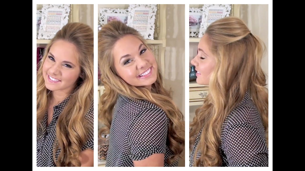 Relaxed, but Glamorous Half Up Hair - My Bridesmaid Hairstyles