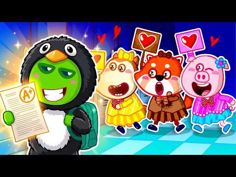 The Alien Idol! ๐ฝ๐ Cool Gugu Gaga Boy Gets A+ Became the School Idol | Lycan Cartoon For Kids