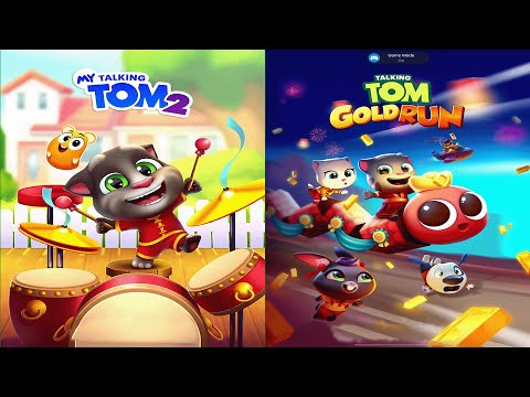 My Talking Tom2 vs Talking Tom Gold Run ios andriod gameplay 2025 Tom2 drum master 2025 Ep4246