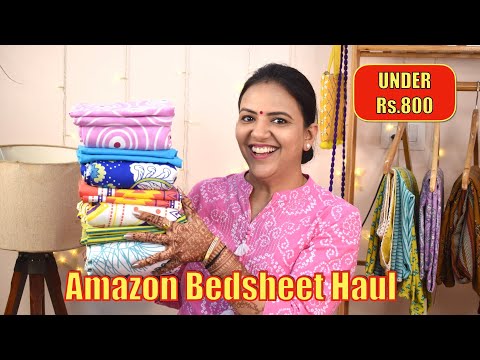 Amazon Bedsheet Haul Under Rs.800 #stylingwithshipra #amazon