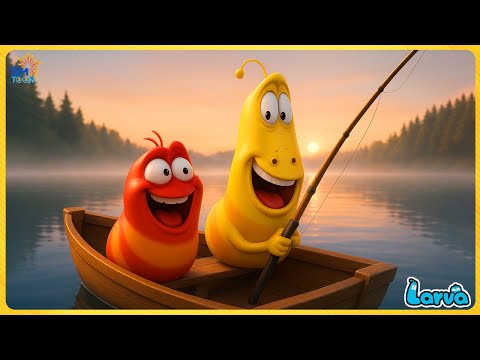 Larva goes fishing. Larva Full Episodes 🏖🏝 Larva animation brings laughter to you. #SMToonAsia