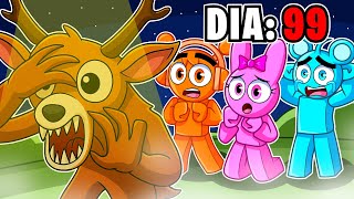 ¡SOBREVIVÍMOS 99 dias en el BOSQUE en Roblox! 💀🌲🦌 (sprunki)