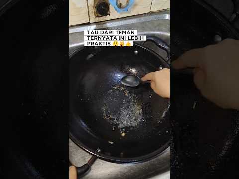 tips membersihkan wajan gosong #lifehacks #tipsandtricks
