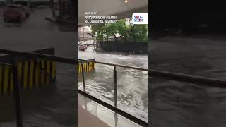 Sgt. Esguerra Ave., Quezon City, binaha dahil sa malakas na pag-ulan | YouScoop+