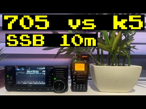 Icom 705 vs K5 (SSB)