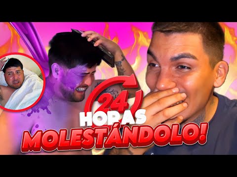 24 HORAS MOLESTANDO A MI AMIGO 🔥// no lo deje dormir 😳