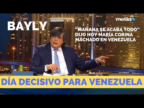 Bayly 01-08-25 "Mañana se acaba todo en Venezuela" dijo: María Corina Machado.