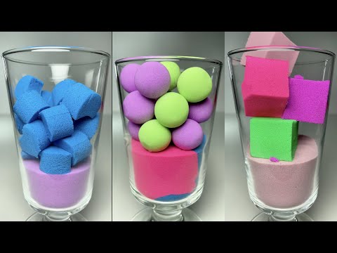 Kinetic Sand ASMR, Drop and squish.