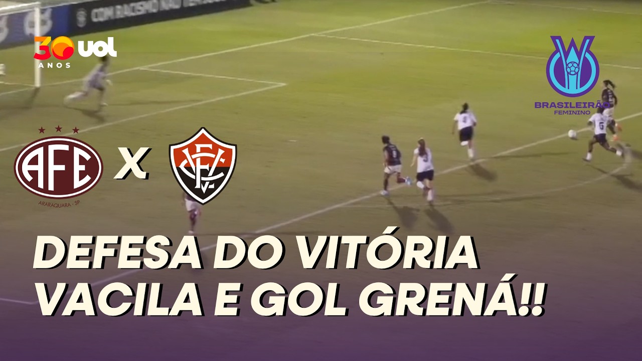 LAMBANÇA DA DEFESA DO VITÓRIA E GOL DA LOCOMOTIVA! FERROVIÁRIA ABRE O PLACAR COM THAYSLANE!