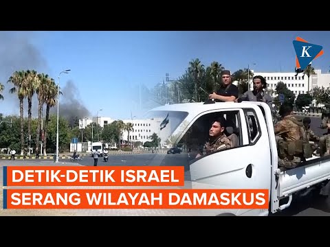 Detik-detik Israel Serang Damaskus, Asap Membumbung dan Sirine Menggema