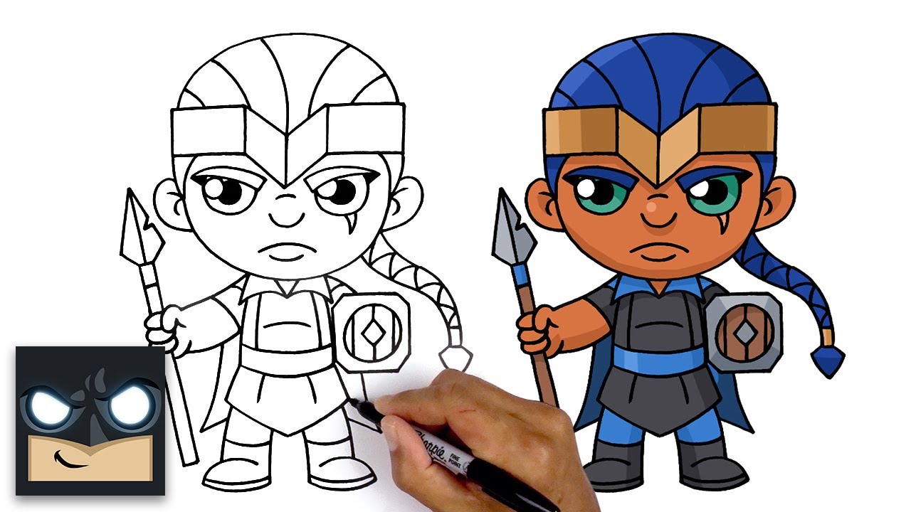 How To Draw Royal Champion Clash Of Clans