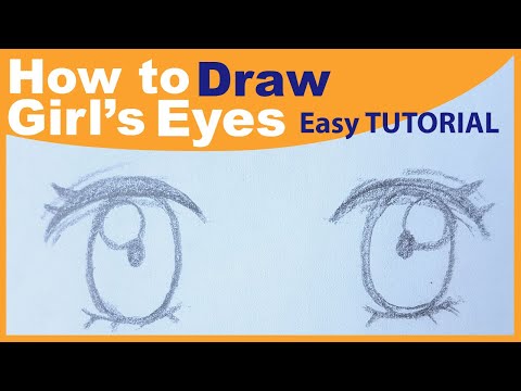 How to draw Anime Girls' Eyes - Easy, Detailed Tutorial