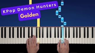 KPop Demon Hunters - Golden - Easy Piano Tutorial