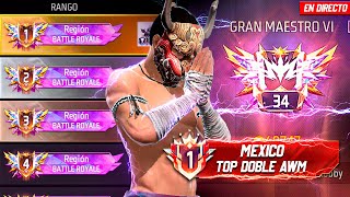 ¡LOGRE llegar en DIRECTO al MÁXIMO RANGO Gran Maestro! Free Fire MAX 🔥👑