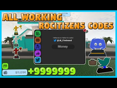 Rocitizens 1 Million Money Code 07 2021 - all codes on roblox rocitizens