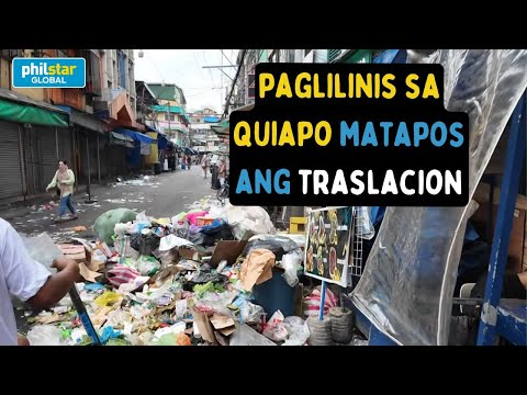 Paglilinis sa Quiapo matapos ang Traslacion 2025