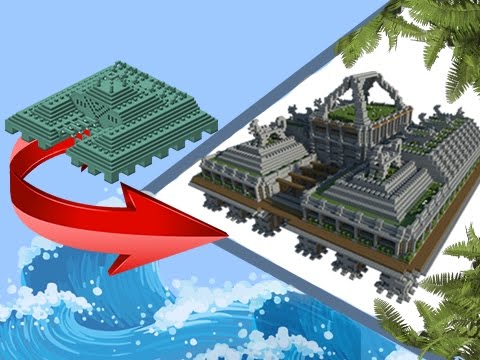 Minecraft: Transformation - Ocean Monument To Land Monument!