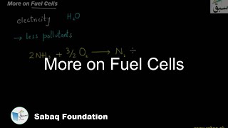More on Fuel Cells