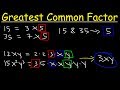 Finding the Greatest Common Factor
