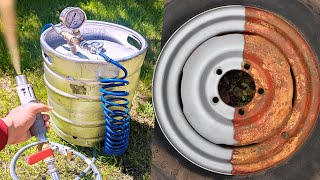TRUCO | Quitar Oxido con Maquina Casera (En Segundos) | Chorro de Arena