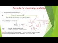Classical Probability Concepts