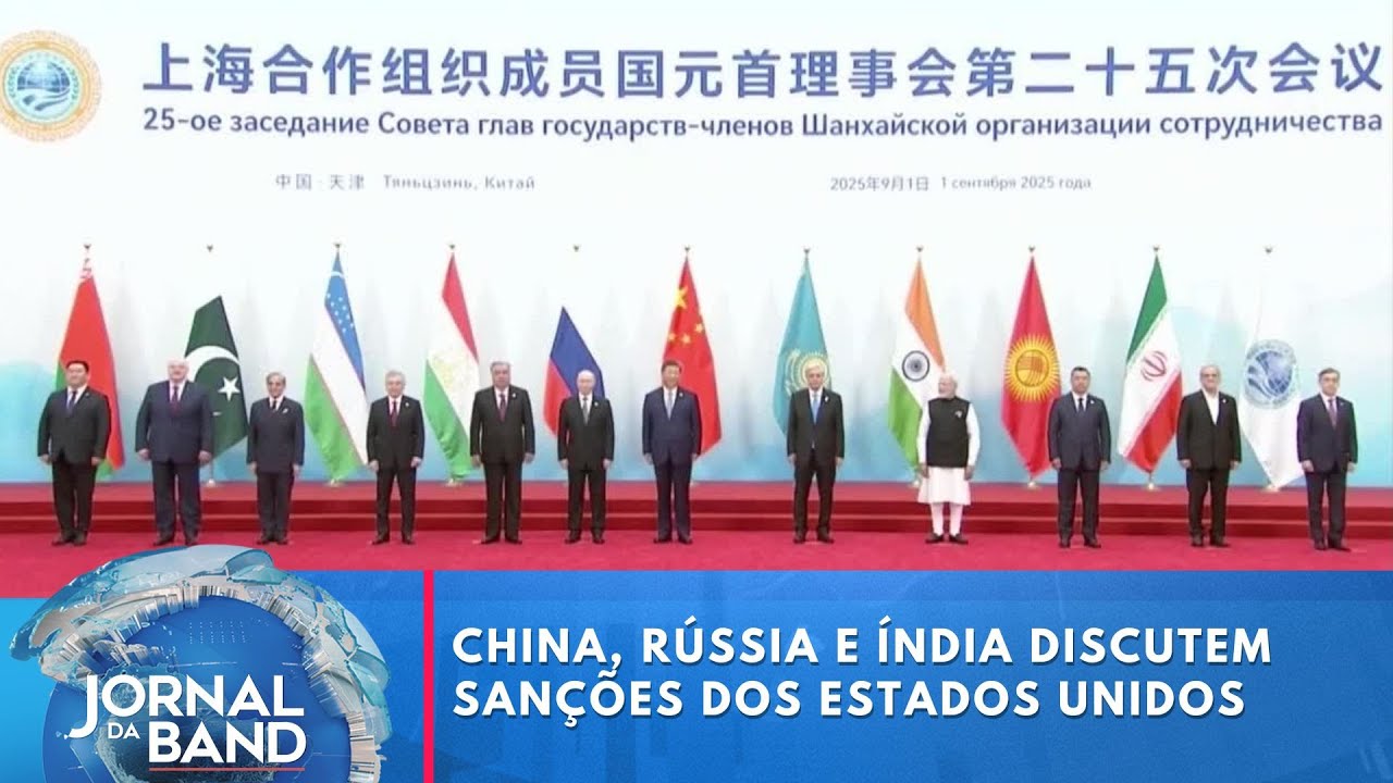 China Rússia e Índia discutem sanções dos Estados Unidos | Jornal da Band