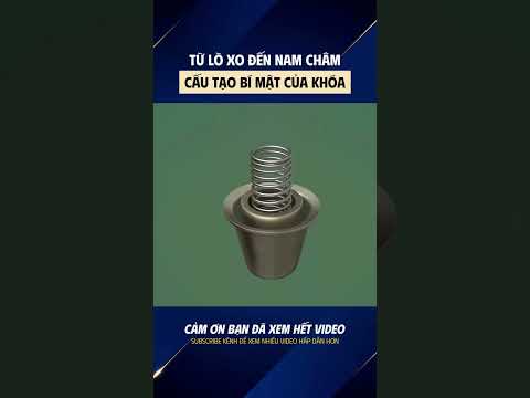 Từ lò xo đến nam châm, cấu tạo bí mật của khóa #loxo #khoa #congnghe #sieuthi #quanao