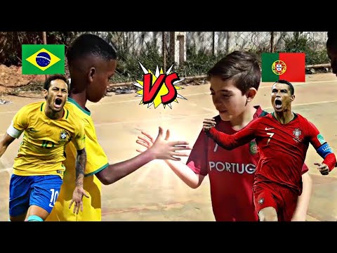Brasil vs Portugal (Copa do Mundo de  crianças) Mundialitalo 2018