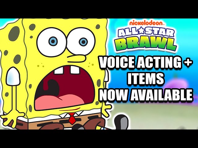 Nickelodeon All Star Brawl Voice Acting + Items Gameplay