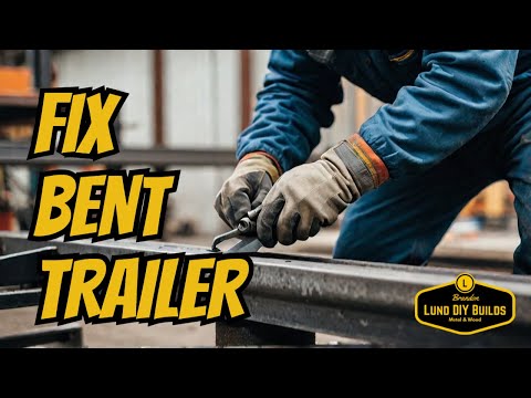 E7 DIY Watch How We Straighten and Repair A Bent Trailer Frame Welding Metal Fabrication