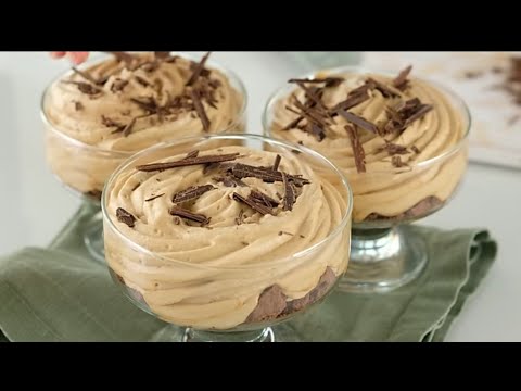 Postre de MOUSSE DE CAFÉ en 5 minutos! ES TAN DELICIOSO QUE LO HAGO SIEMPRE! ideal RELLENO DE TARTA!
