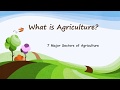 Agricultural Careers and Sectors