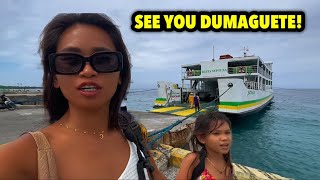 🇵🇭 Traveling to Dumaguete from Siquijor Island with Motorbikes on a Ferry!