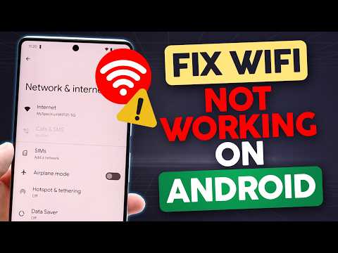 [2025] FIX WiFi Not Turning On Problem in 5 Minutes on Android!