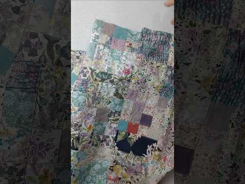 パッチワークただひたすら四角を縫い合わせる動画 #ハンドメイド #sewing #shorts
