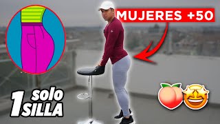 ✅📅RETO: GLÚTEOS Levantados MUJERES +50 Años (Problemas de RODILLA)🍑🪑 ¡HAZ ESTO en CASA!