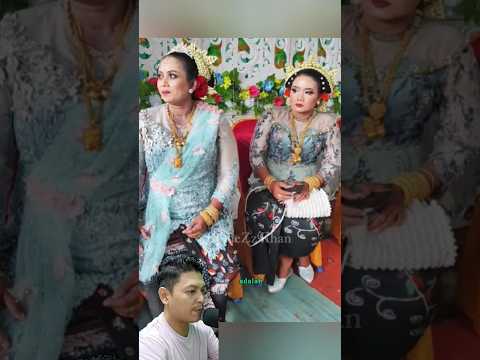Pernikahan di Madura ini pagar ayu nya emak-emak, make-up dan perhiasan menjadi perhatian. #shorts
