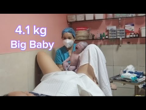 Huge Baby 4.1kg Normal Delivery