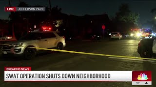 SWAT operation shuts down South LA neighborhood