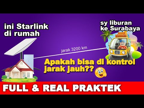 CARA REMOTE STARLINK Jarak Jauh | Cara Kontrol Starlink Jarak Jauh